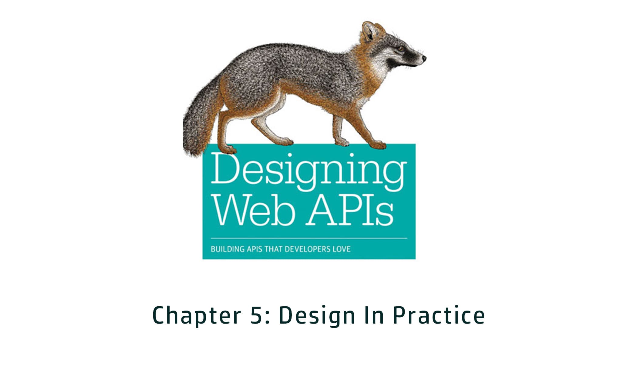Designing Web APIs: Chapter 5 - Design In Practice